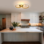 Ceiling Light - Gold Acrylic Frame, Warm Light