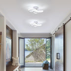 Ceiling Light - White Aluminium Frame, White Light