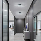 Ceiling Light - Black Aluminium Frame, White Light