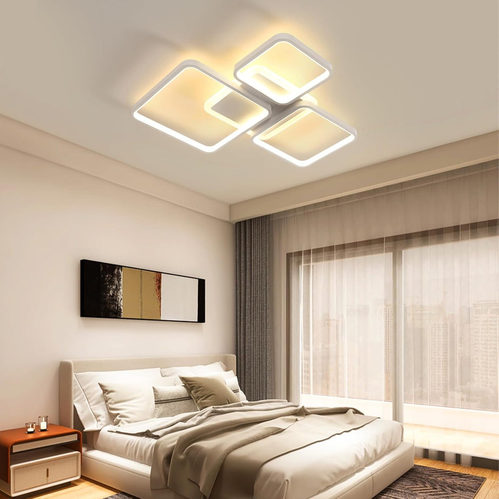 Ceiling Light - White Acrylic Frame, Tunable and Dimmable