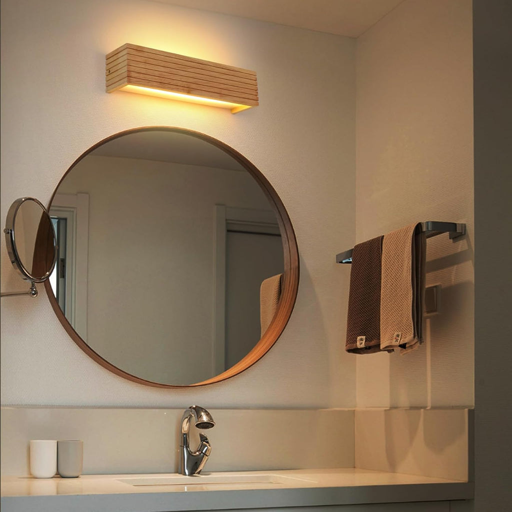 Wall Light - Wood Plastic Frame, Warm Light