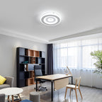 Comely Plafonnier LED Rond Moderne, 28W 28cm Lampe de Plafond LED, Blanc Luminaire Plafonnier Intérieur pour Chambre à Coucher, Salon, Couloir, Lumière Blanche Froide 6500K