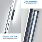 Wall Light - Black Aluminium Frame, White Light