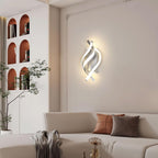 Applique - Cornice in alluminio color argento, Luce naturale