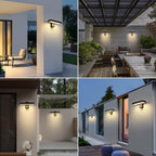 Wall Light - Black Aluminium Frame, Warm Light