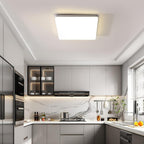 Ceiling Light - White Plastic Frame, Natural Light