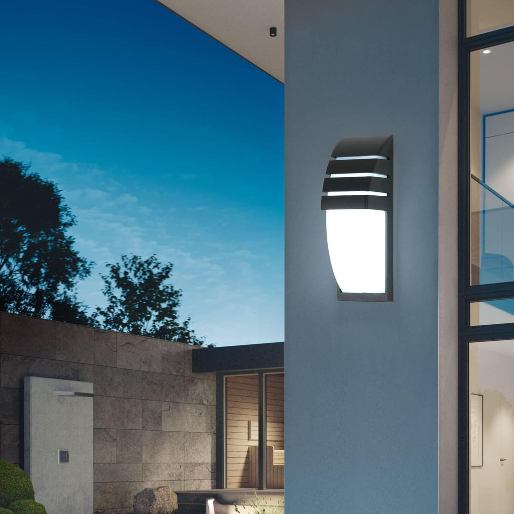 Wall Light - Black Aluminium Frame, White Light