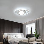 Ceiling Light - White Metal Frame, White Light