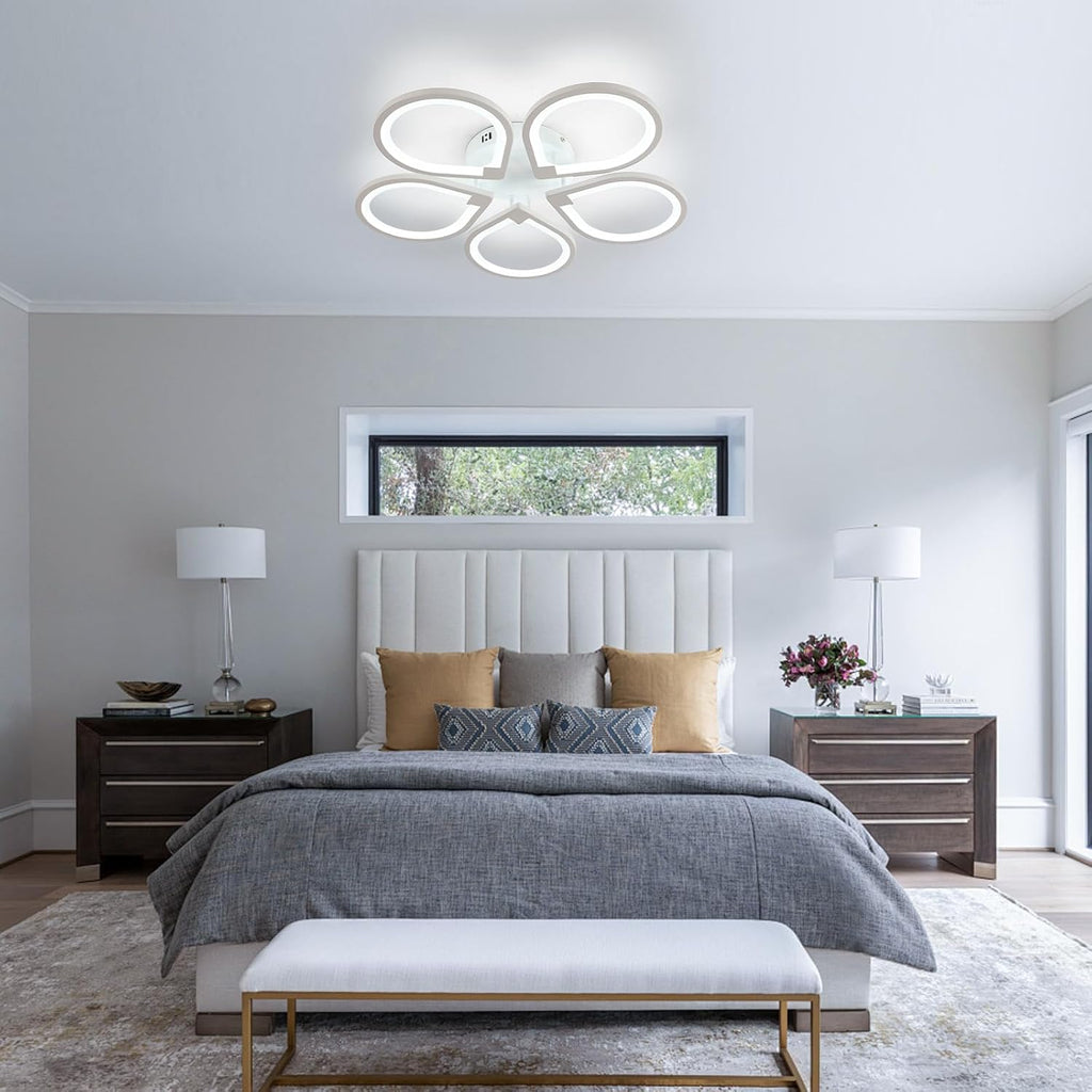 Ceiling Light - White Acrylic Frame, White Light