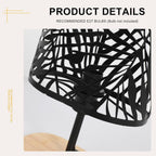 Table Lamps - Black Metal Frame