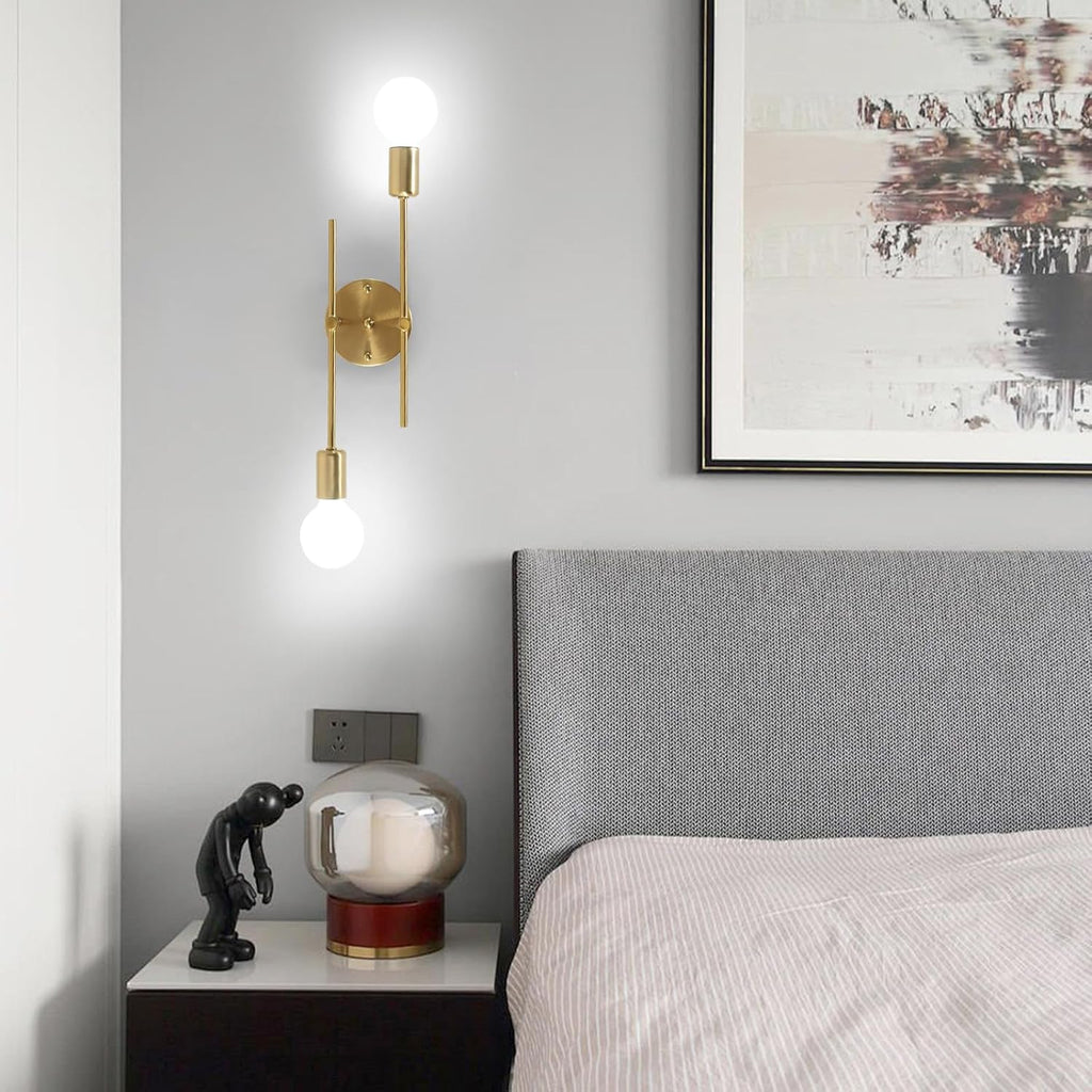 Ceiling Light - Gold Metal Frame