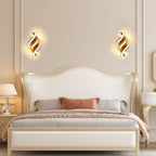 Lampada da Parete - Struttura in Alluminio Dorato, Luce Calda