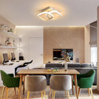 Ceiling Light - White Aluminium Frame, Warm Light