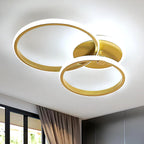 Ceiling Light - Gold Acrylic Frame, White Light