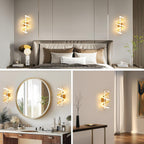 Wall Light - Gold Aluminium Frame, Warm Light