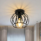 Ceiling Light - Black Metal Frame