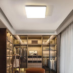 Ceiling Light - White Plastic Frame, Natural Light