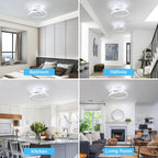 Ceiling Light - White Aluminium Frame, White Light