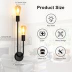 Wall Light - Black Metal Frame