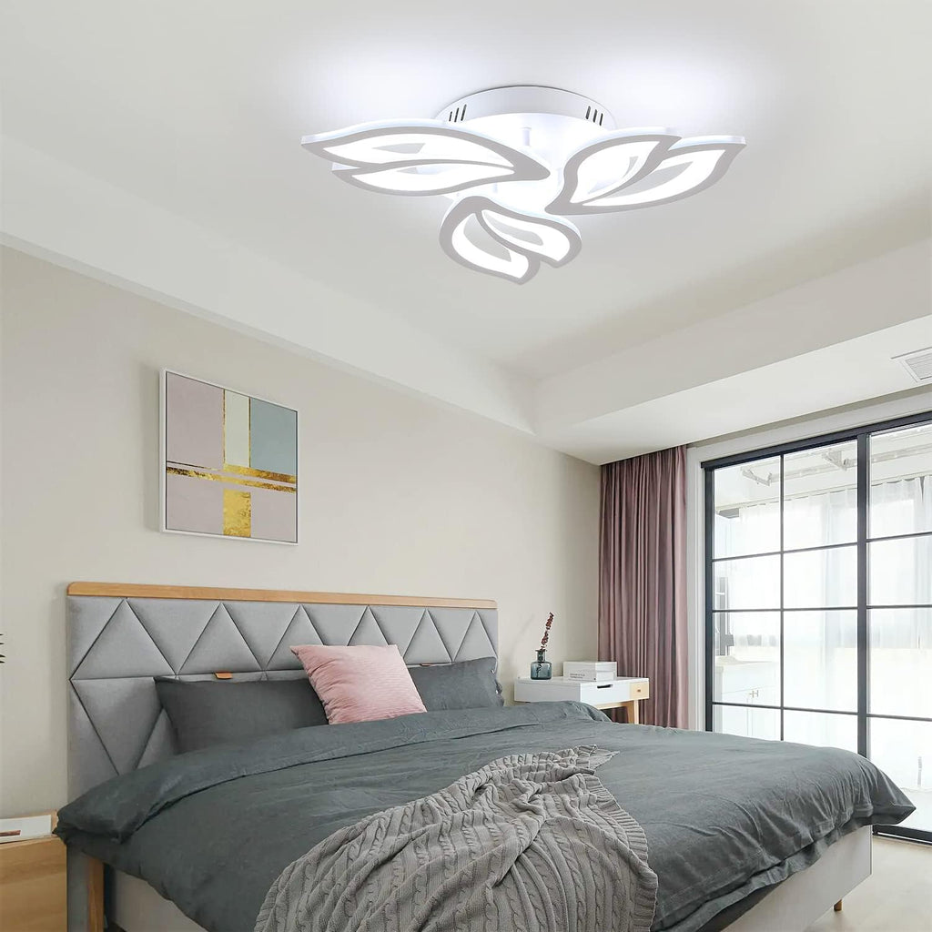 Ceiling Light - White Acrylic Frame, White Light