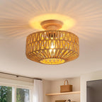 Ceiling Light - Wood Frame