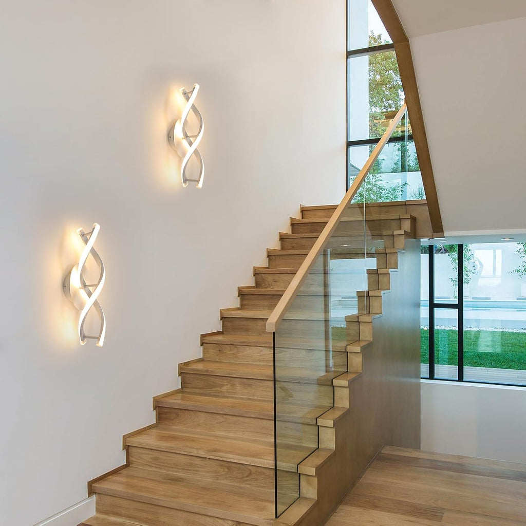 Wall Light - White Aluminium Frame, Warm Light