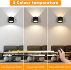 Wall Light - Black Plastic Frame, Tunable and Dimmable