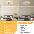 Ceiling Light - Gold Aluminium Frame, Natural Light