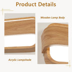 Wall Light - Wood Acrylic Frame, White Light