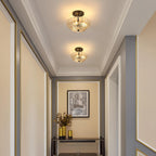 Ceiling Light - Black Glass Frame