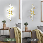Wall Light - Gold Aluminium Frame, White Light