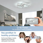 Ceiling Light - Silver Aluminium Frame, Tunable and Dimmable