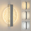 Comely Applique Murale LED Moderne, Argent 12W 3 Températures de Couleur 3000K/4500K/6500K Lampe Murale LED Pour Chambre à Coucher, Salon, Salle à Manger, Couloir, Escaliers