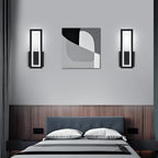 Wall Light - Black Acrylic Frame, Warm Light