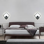 Wall Light - Black Aluminium Frame, White Light