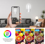 Wall Light - White Acrylic Frame, White Light