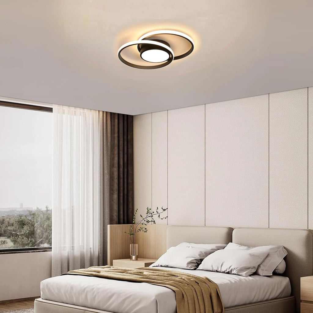 Ceiling Light - Black Metal Frame, Tunable and Dimmable