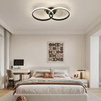 Ceiling Light - Black Aluminium Frame, Tunable and Dimmable