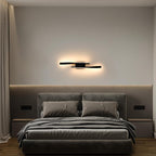 Comely Applique Murale Intérieur LED, 16W 2500LM Design Minimaliste Lampe Murale Moderne, Ligne Noire Applique Murale LED pour Chambre Salon Salle à Manger Couloir, Blanc chaud 3000K