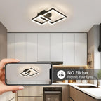 Ceiling Light - Black Acrylic Frame, Natural Light