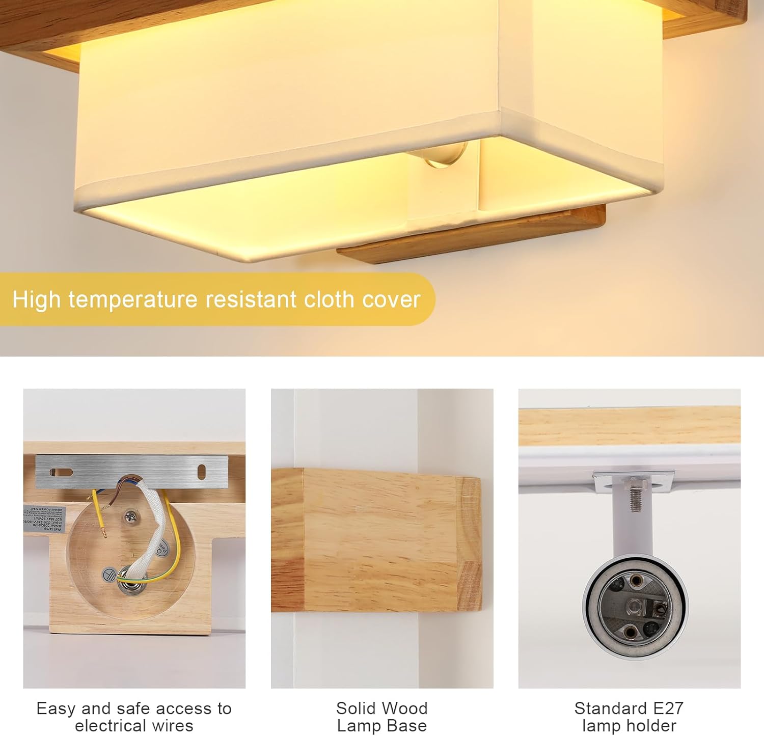Wall Light - Wood Frame