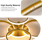 Ceiling Light - Gold Acrylic Frame, Tunable and Dimmable