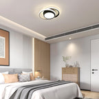 Deckenleuchte - Rahmen aus Schwarz-Weiß-Aluminium, Naturlicht