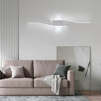 Applique da Parete - Struttura in Alluminio Bianco, Luce Bianca