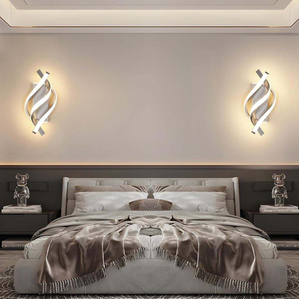 Applique - Telaio in Alluminio Bianco, Luce Naturale