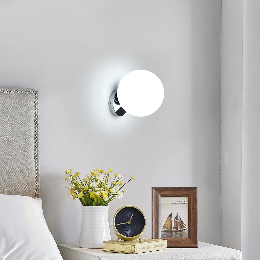 Wall Light - Chrome Metal Frame