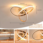 Ceiling Light - Gold Aluminium Frame, Tunable and Dimmable