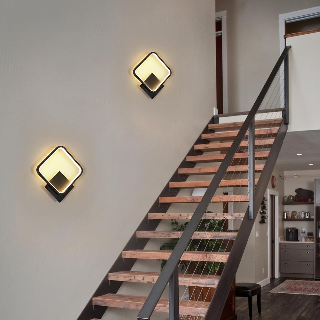 Wall Light - White Aluminium Frame, White Light