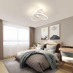 Comely Plafonnier LED Moderne, Lampe de Plafond 30W 3375LM en Forme de Fleur Créative, Plafonnier Luminaire pour Chambre à Coucher, Couloir, Cuisine, Salle de Bain, Blanc, Lumière Naturelle 4500K