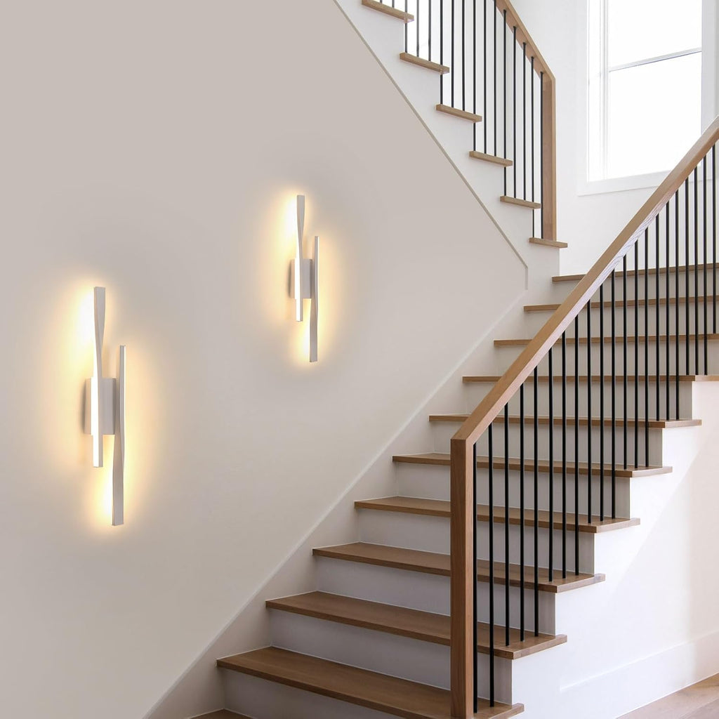 Comely Applique Murale Intérieure, Lampe LED Murale Moderne 16W 1800LM, Éclairage Acrylique Luminaire Mural pour Chambre, Salon, Salle à Manger, Couloir, Escalier, 3000K Lumière Chaude